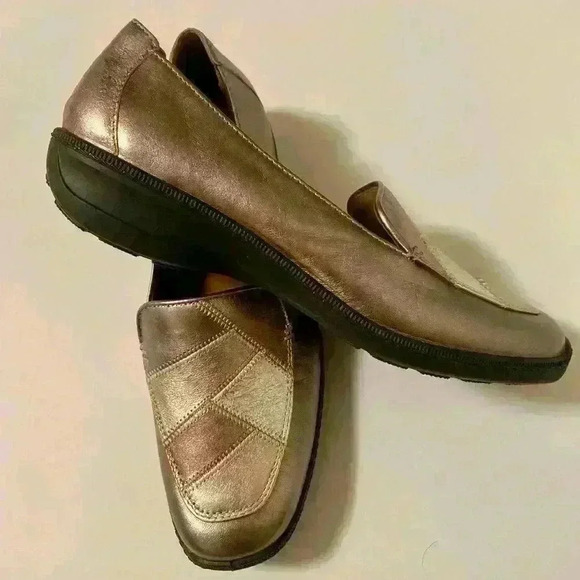 Hotter Shoes Faith II multi-metallic leather size 10 US  New without Box - Picture 3 of 7